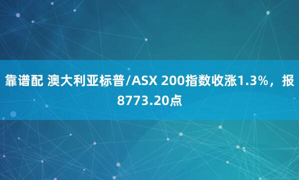 靠谱配 澳大利亚标普/ASX 200指数收涨1.3%，报8773.20点